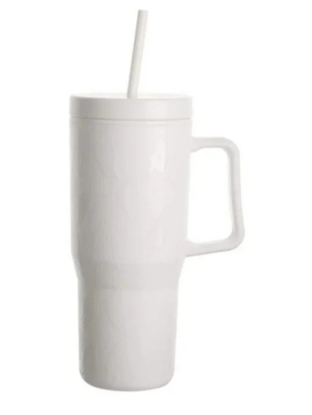 Embossed Tumbler With Lid And Straw